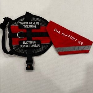 Emotional Support Animal ESA Support K9 Harness Leash Attachment XXS
